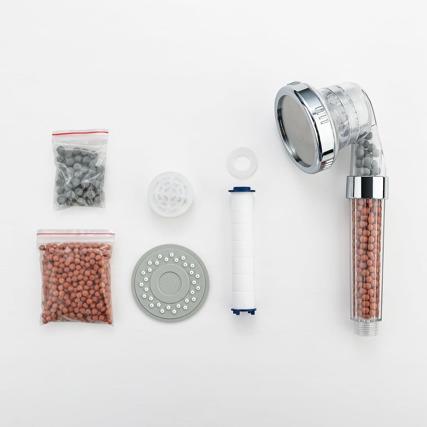 Ibergrif, M22025 High Pressure Shower Head, 3 Modes Shower Head, with 3-Layer Filter, Water Saving