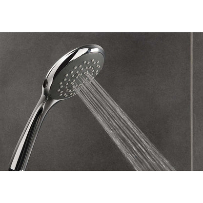 Triton Showers Showerhead, Bathroom Accessory, Water, 5 Spray Patterns, High Pressure, 8000 Series, Chrome Finish, Head Set, Shower Accessories