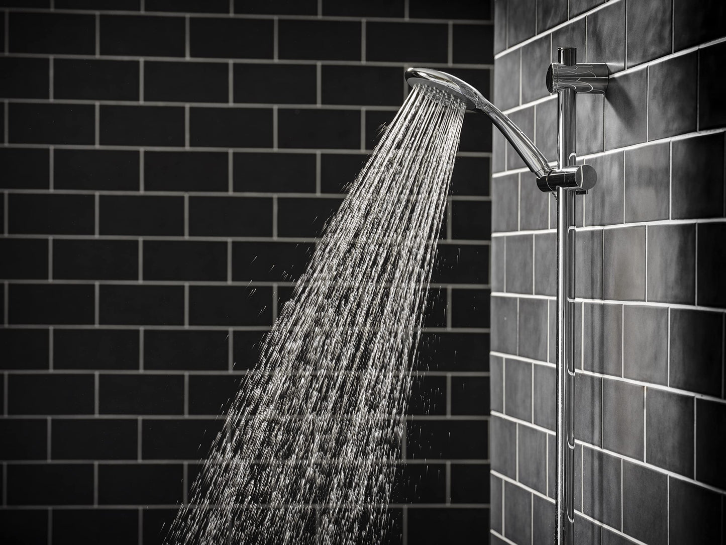 Triton Showers Showerhead, Bathroom Accessory, Water, 5 Spray Patterns, High Pressure, 8000 Series, Chrome Finish, Head Set, Shower Accessories